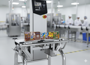 Checkweigher untuk Botol Susu Cair Volume Kecil