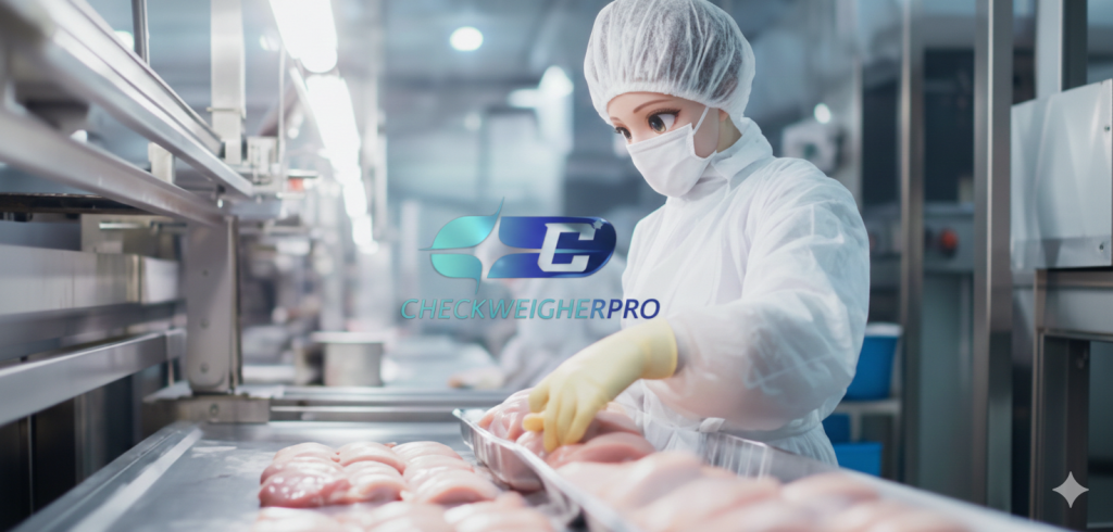 Checkweigher Otomatis untuk Pabrik Daging Sapi dan Ayam