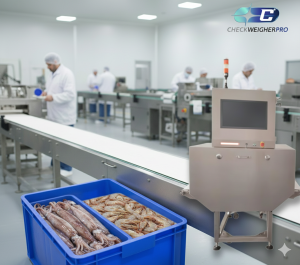 Metal Detector di Produksi Udang dan Cumi-Cumi Beku