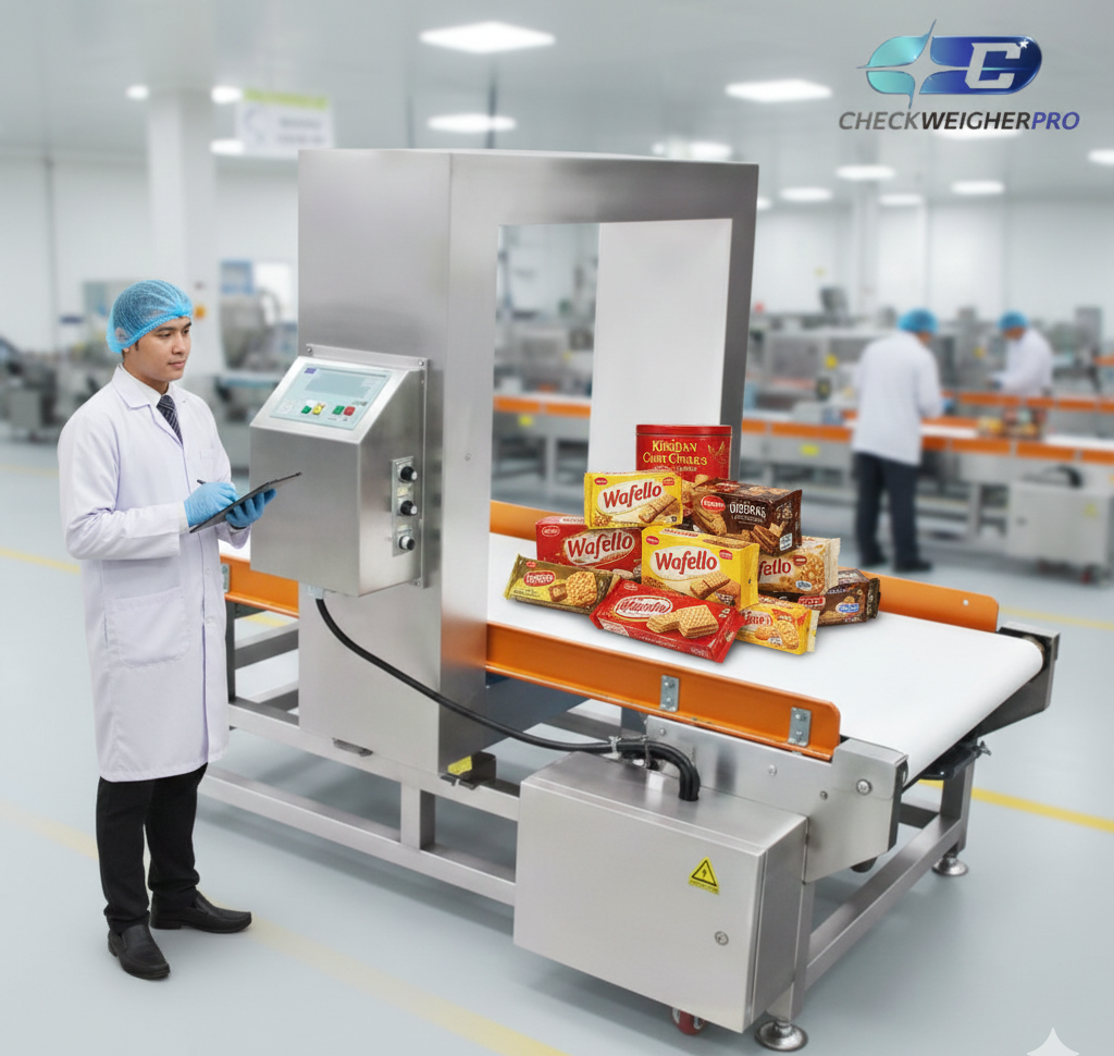 Deteksi Logam Mikro di Jalur Produksi Biskuit dan Crackers