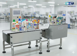 Checkweigher di Jalur Produksi Pembersih Rumah Tangga