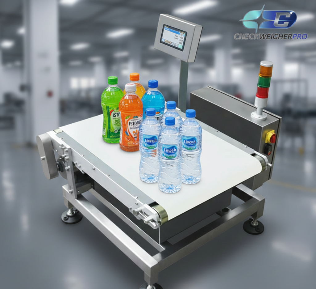 Checkweigher untuk Produksi Air Mineral dan Minuman Isotonik