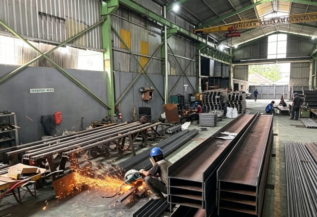 Solusi Product Inspection untuk Industri Barang Dari Logam Siap Pasang Untuk Konstruksi Lainnya
