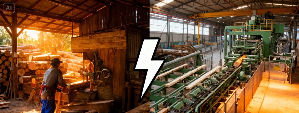 Solusi Product Inspection untuk Industri Penggergajian Kayu